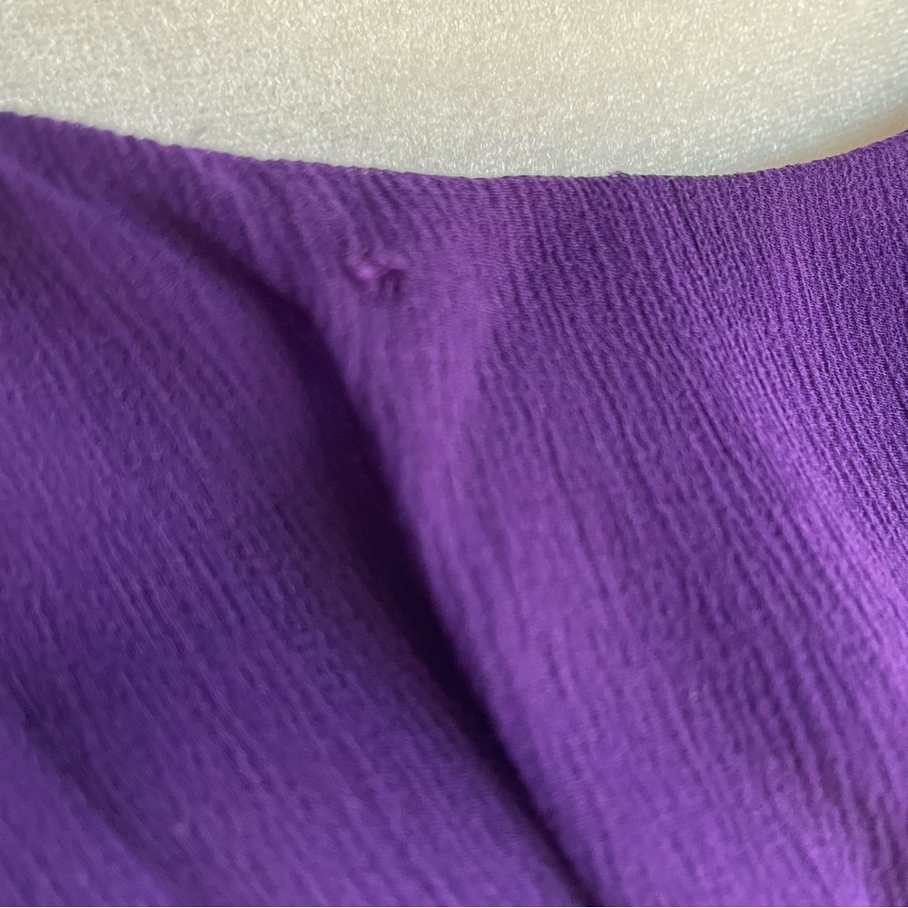 Vintage Purple Lined Crepe Formal Maxi Dress - Picture 7 of 14